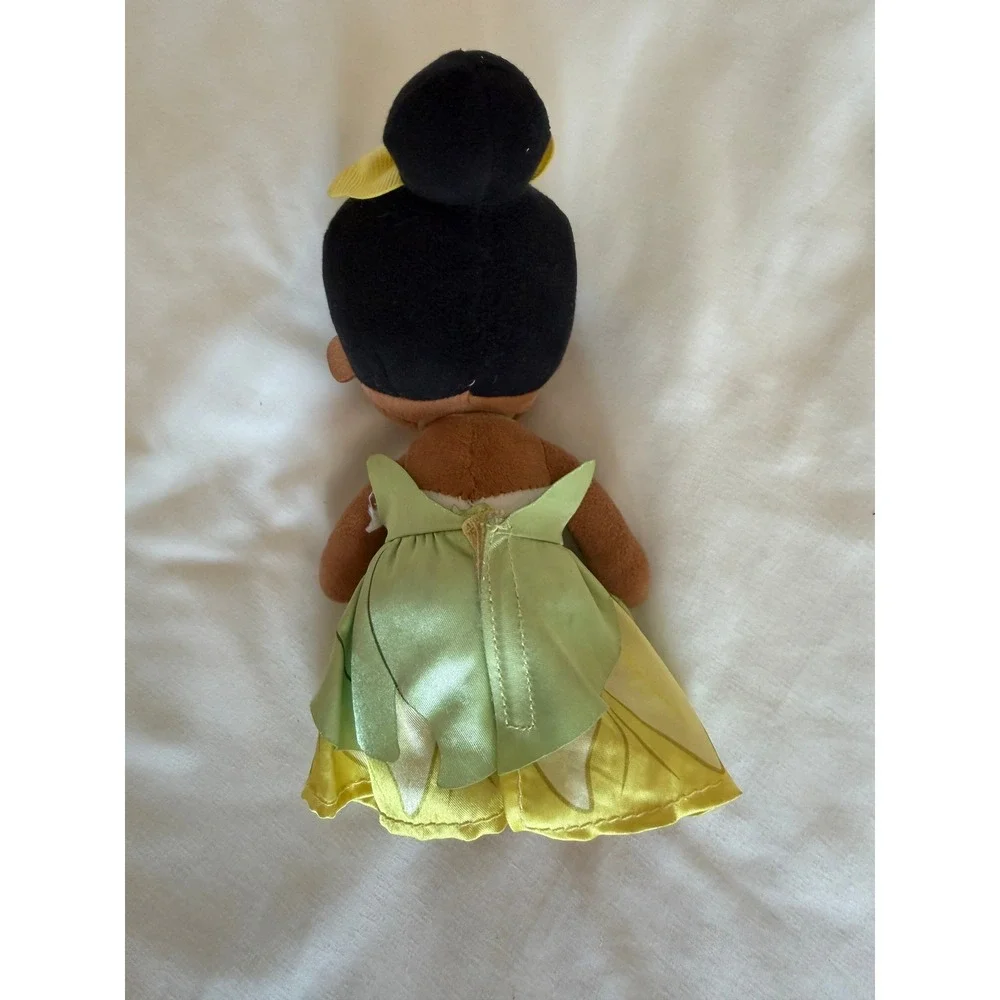 Disney Princess Tiana Plush Doll Stuffed Toy Green Dress 8.5 Inch